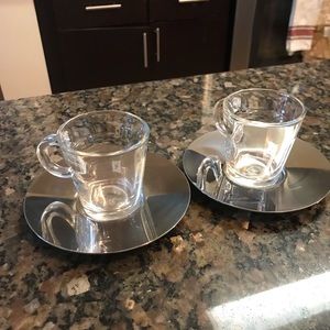Nespresso espresso cups and saucers